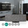 ANTENNA NEDIS ANIR2513GY700 HDTV DA INTERNO | 0-25 km | Guadagno 28 dB | FM/VHF/UHF | Nero 